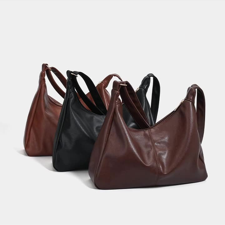 Judith - Veganskt läder axelväska i hobo-stil