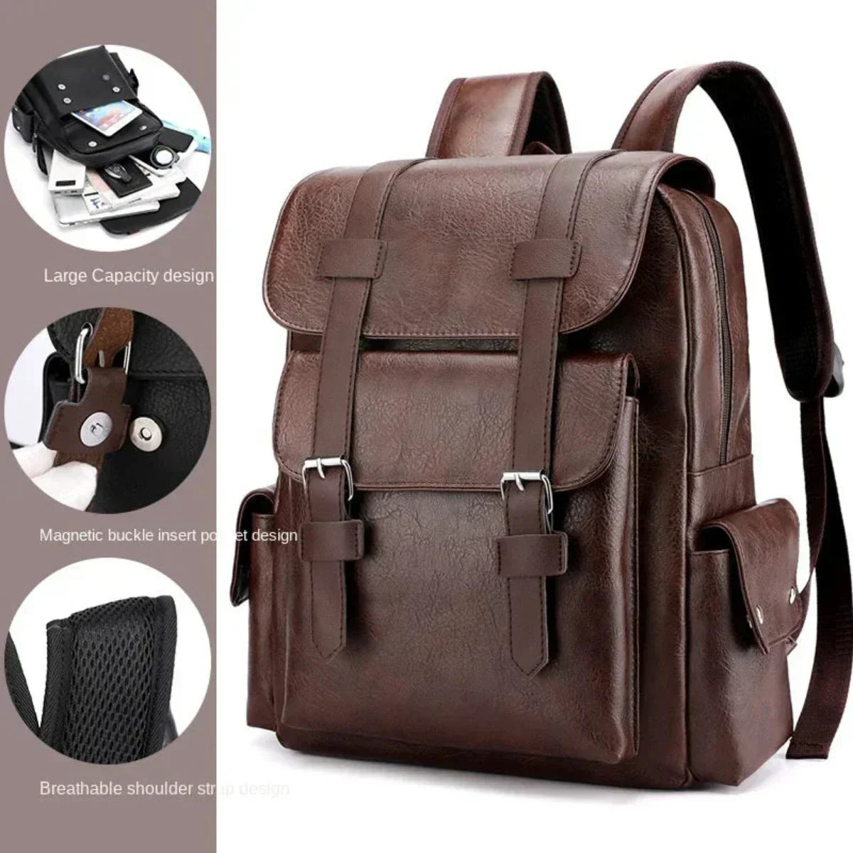 Nomad Retro läderryggsäck