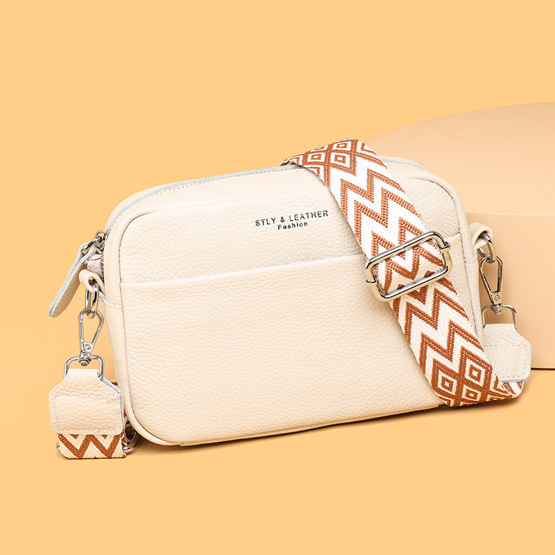 Alrizo - kornat läder crossbodyväska