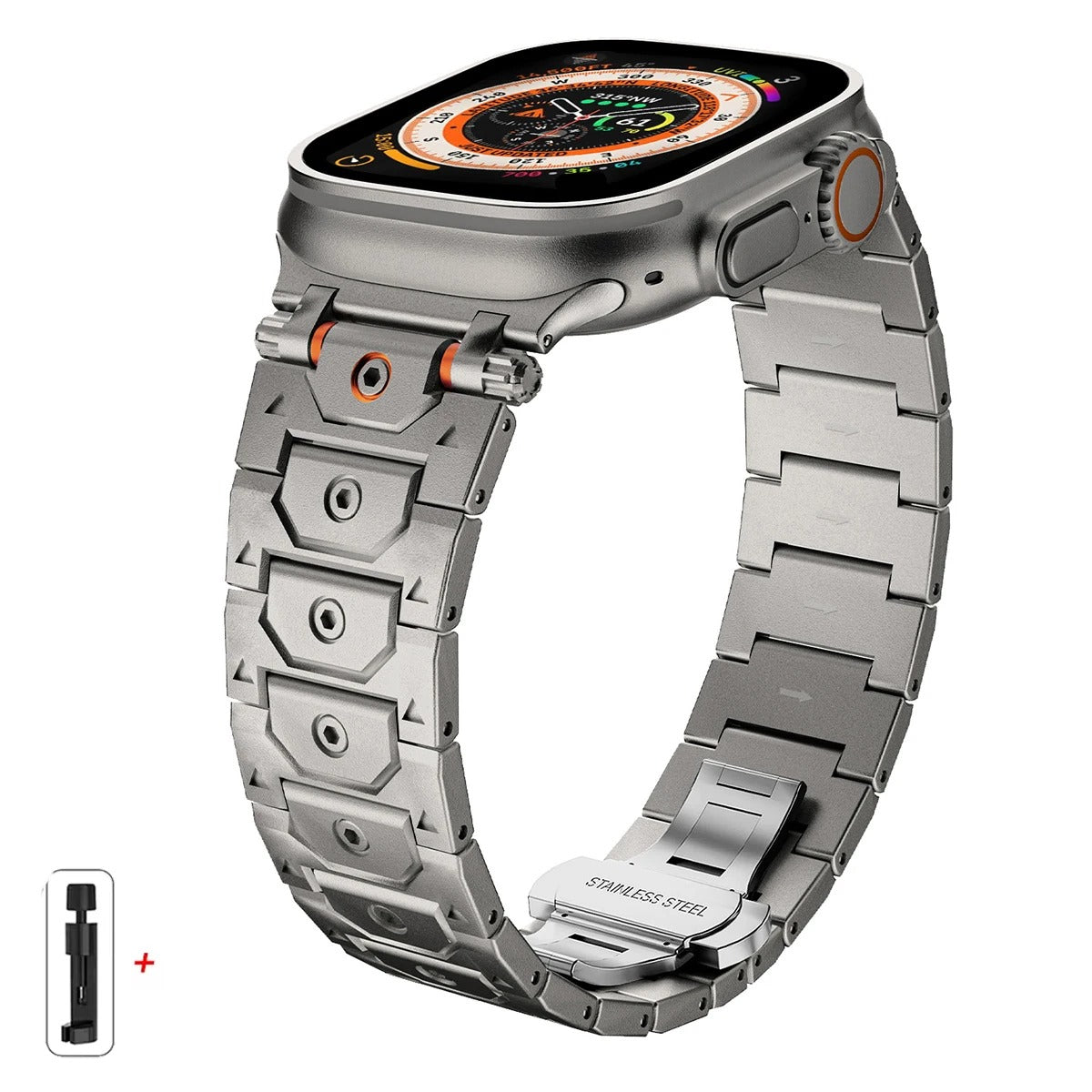 Titanium Apple Watch-armband