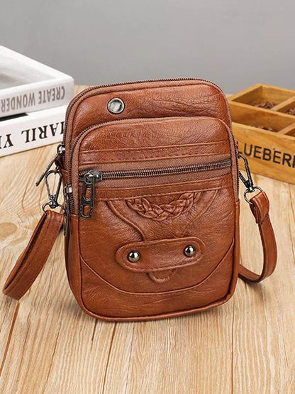 Beth - Veganskt läder Crossbody-telefonväska