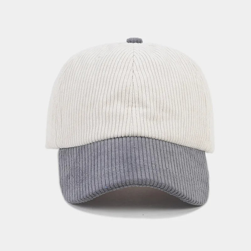 Korduroy-keps i klassisk passform
