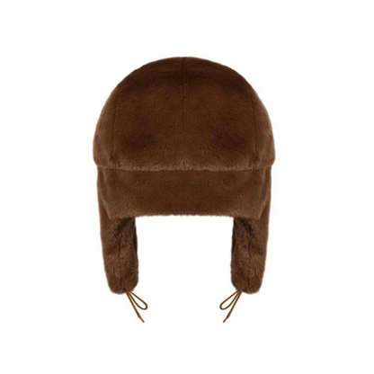 Mysig plysch-ushanka-hatt