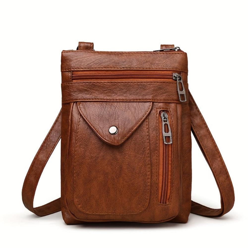 Alrizo - veganskt läder crossbody-axelväska