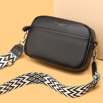 Alrizo - kornat läder crossbodyväska