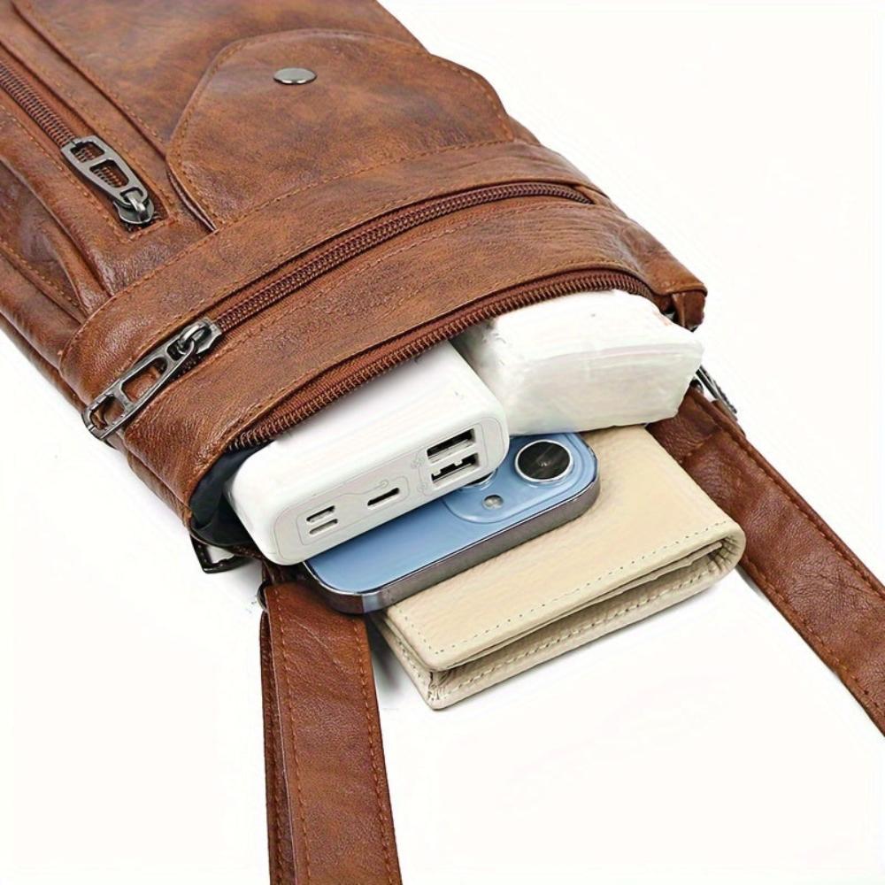Alrizo - veganskt läder crossbody-axelväska