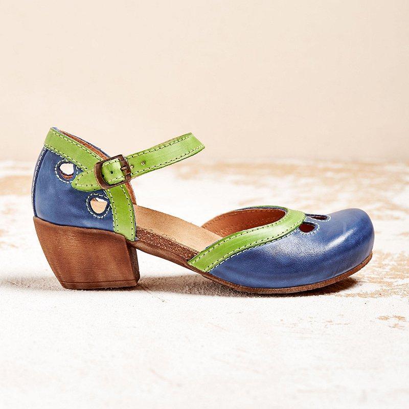 Amalia - Bekväma sandaler med låga klackar