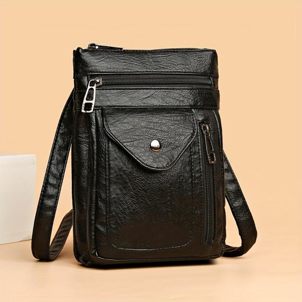 Alrizo - veganskt läder crossbody-axelväska