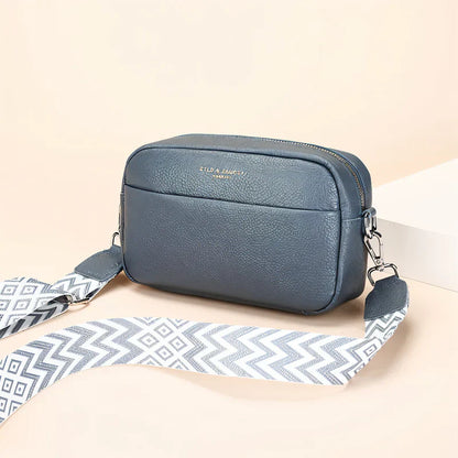 ChicZag - Rektangulär crossbody-väska i läder för kvinnor