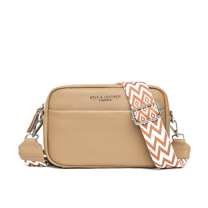 Alrizo - kornat läder crossbodyväska
