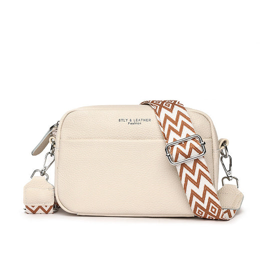 Alrizo - kornat läder crossbodyväska
