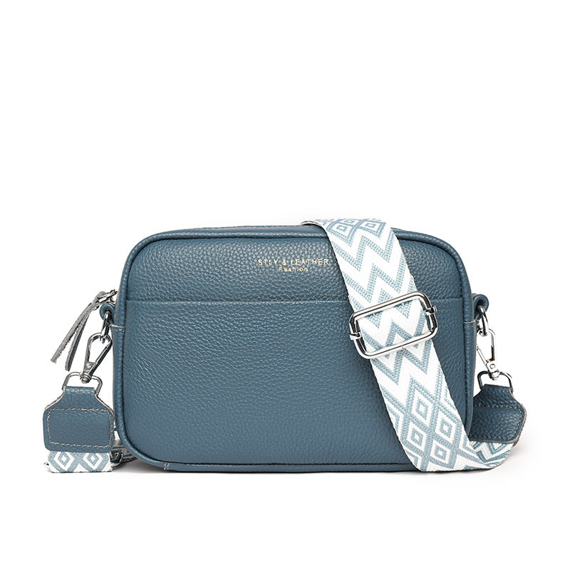 Alrizo - kornat läder crossbodyväska