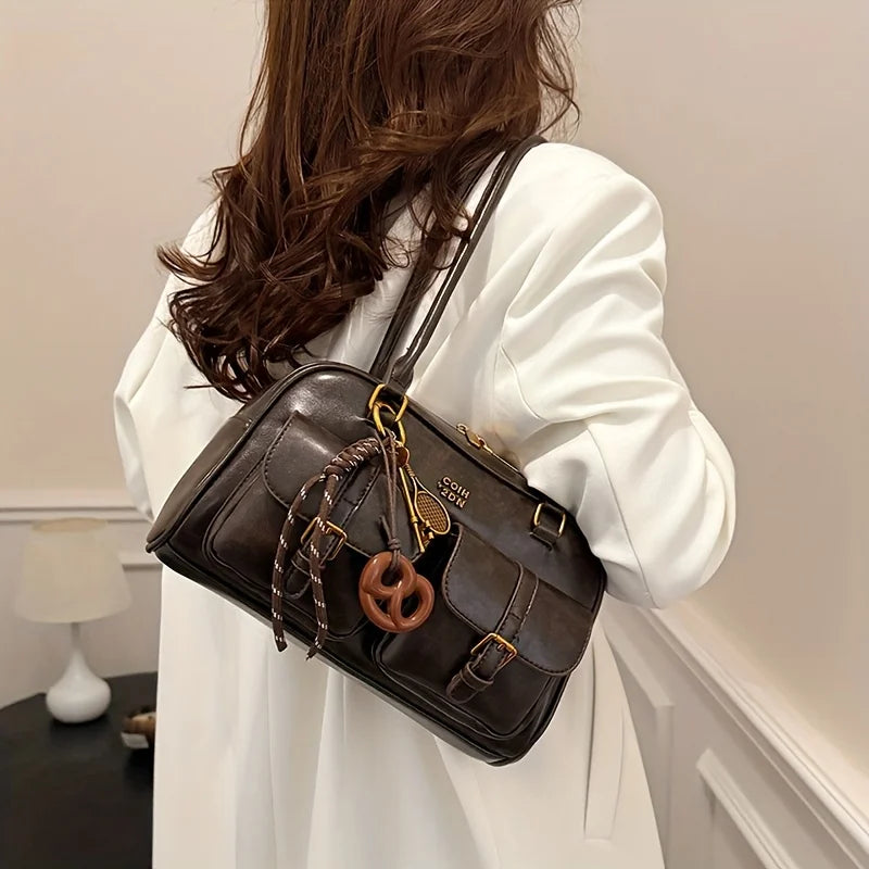Katherine - veganskt läder axelväska