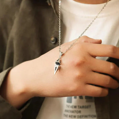 Callum Vinkelformad Blå Sten Halsband