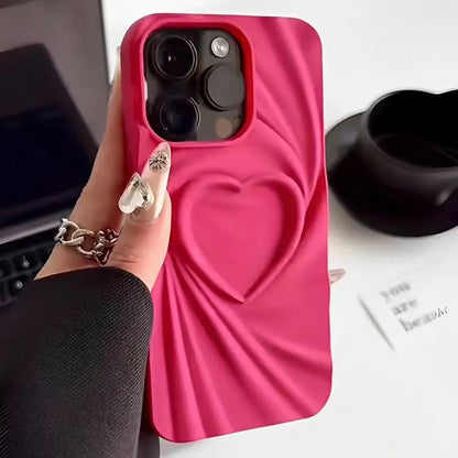 3D veckat hjärta iPhone-skal