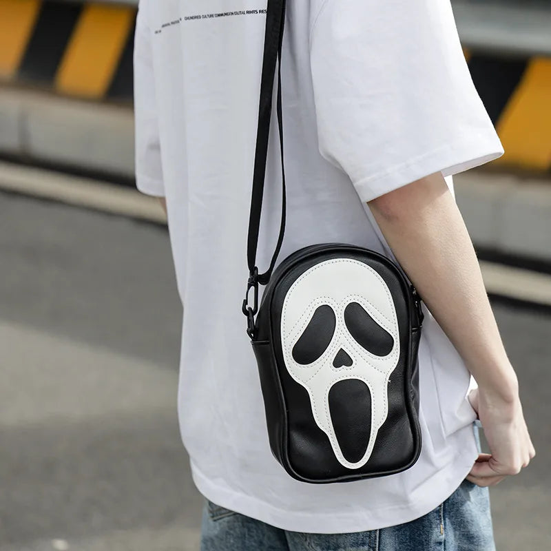Scream läder crossbody-väska
