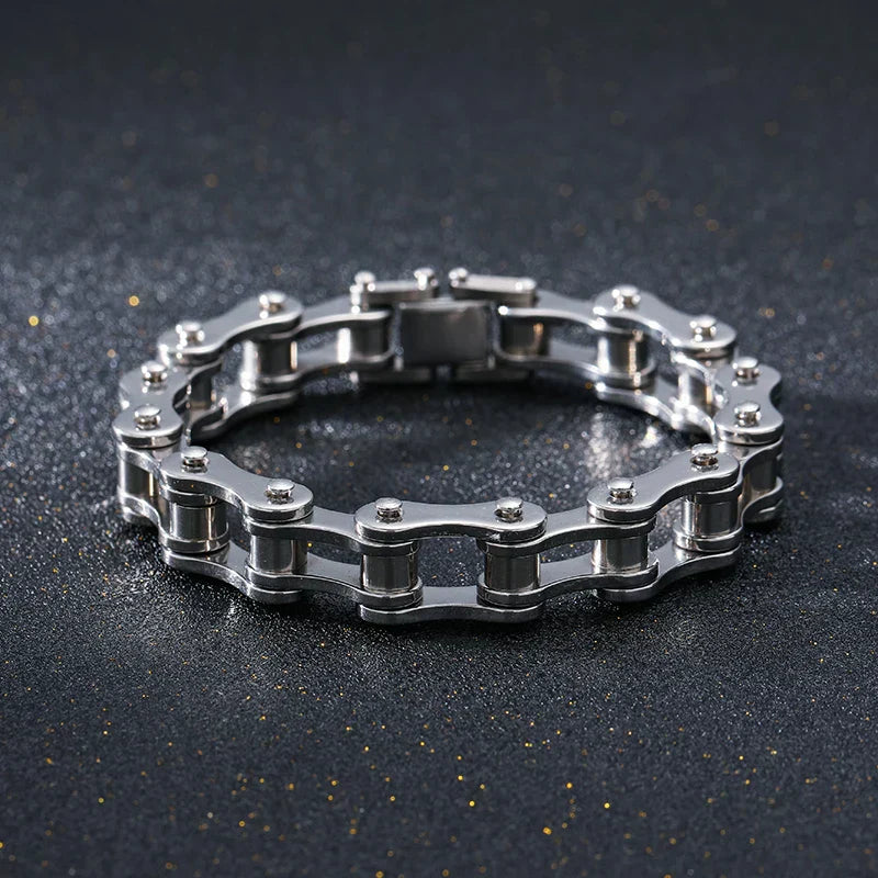 Motoclyde armband i rostfritt stål