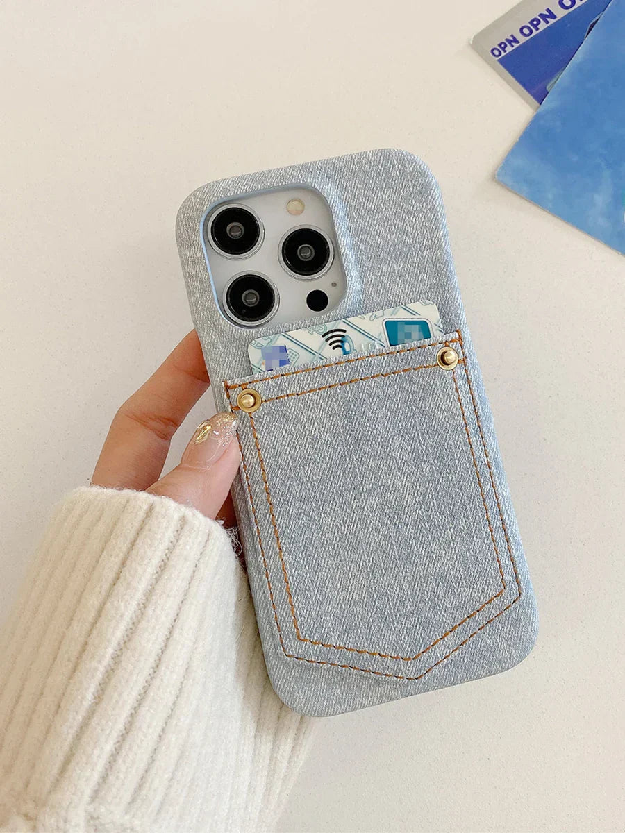 iPhone-skal tillverkat av indigodenim