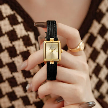 Gyllene timmen retro kvartsur