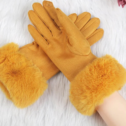 VeluLuxe Fuskpälsvantar