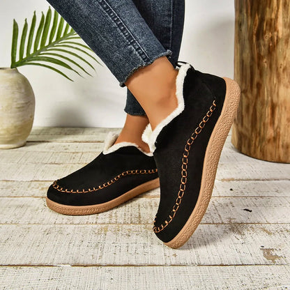 Dam Slip-On Stövlar med Plyschfoder
