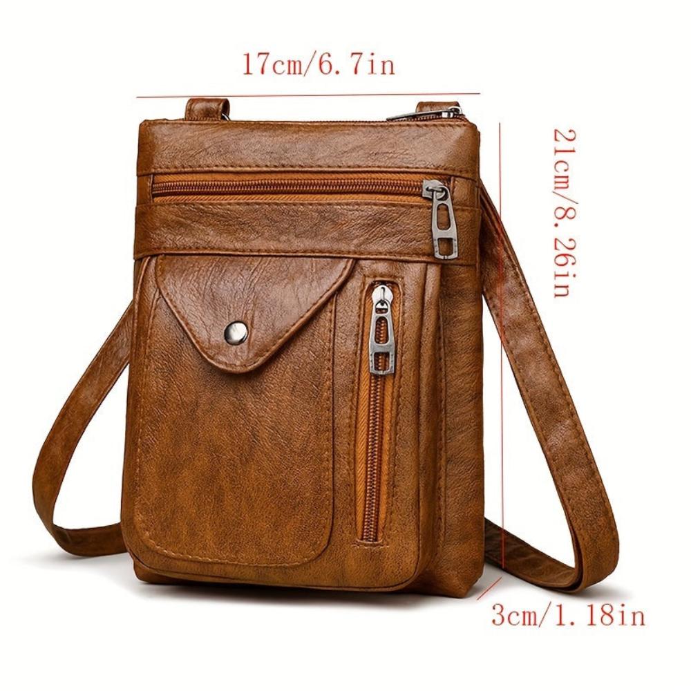 Alrizo - veganskt läder crossbody-axelväska