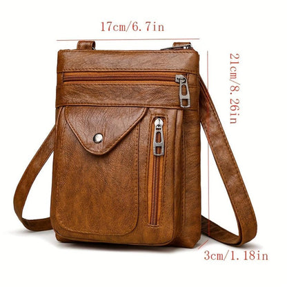 Alrizo - veganskt läder crossbody-axelväska