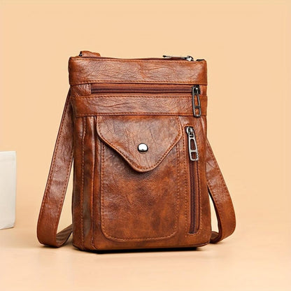 Alrizo - veganskt läder crossbody-axelväska