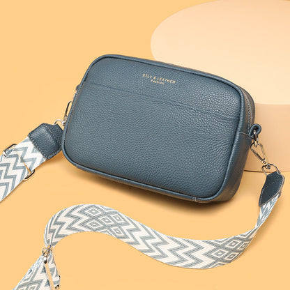 Alrizo - kornat läder crossbodyväska