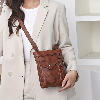 Alrizo - veganskt läder crossbody-axelväska