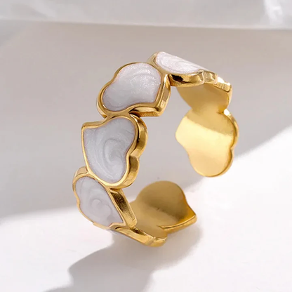 Kärlekens knut hjärtlänk ring