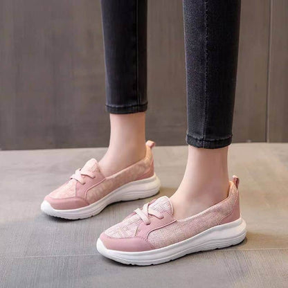 Ortopediska damskor andningsbara slip-on